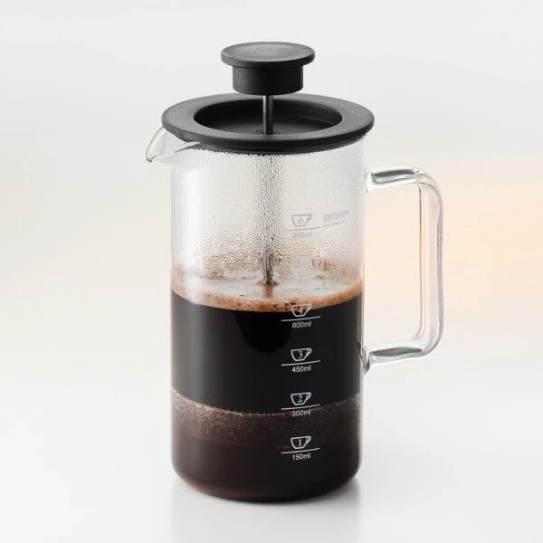 Oldenhof Cafetière 1 Liter Glas Kunststof - Afbeelding 2