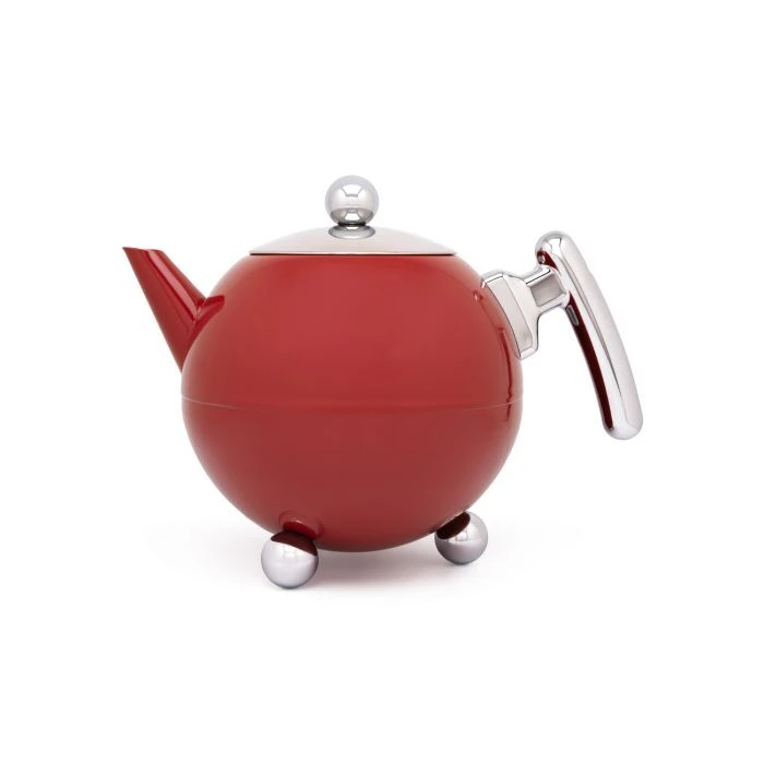 Bredemeijer Duet Bella Ronde Theepot 1,2 Liter Carmine Red