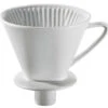 Cilio Koffiefilter Met Mondstuk Maat 4 Keramiek Wit -Koffie Thee Winkel 106091