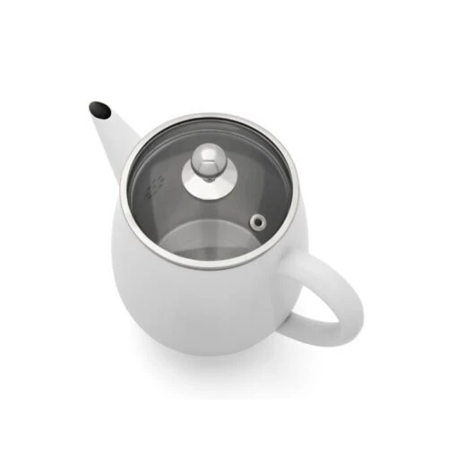 Bredemeijer Duet Eva Theepot 1,1 Liter Mat Wit - Afbeelding 3