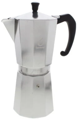 Forever Miss Moka Prestige Mokapot 18-kops Aluminium Mat