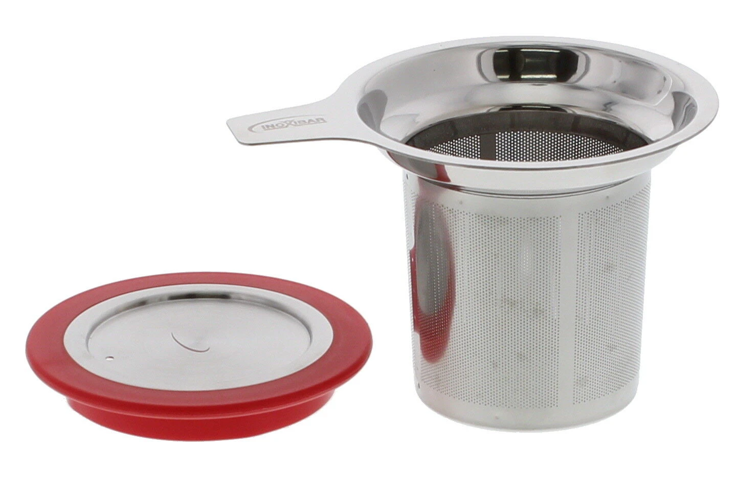 Inoxibar Theezeef Met Deksel Rvs - Afbeelding 2