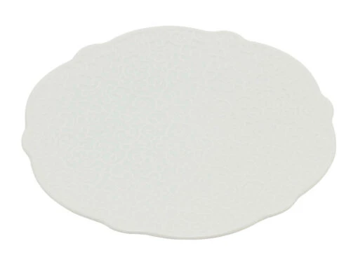 Alessi Dressed Schotel Voor Theekop ø 18,5 Cm Porselein Wit