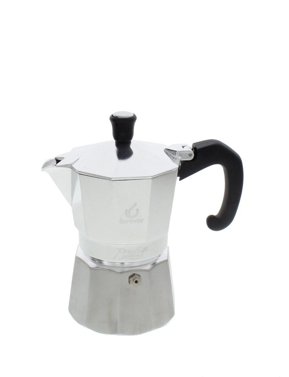 Forever Moka Prestige Inductie Mokapot 12-kops Aluminium Mat