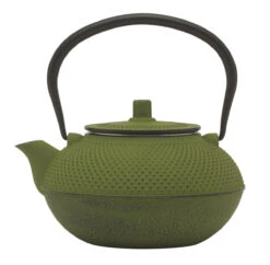Oldenhof Theepot Met Zeef 1,5 Liter Gietijzer Groen