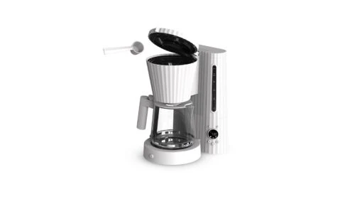Alessi Plissé Koffiezetapparaat 1,5 Liter Kunststof Grijs - Afbeelding 3