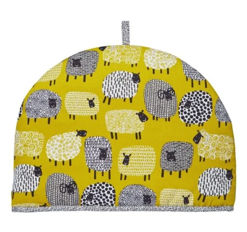 Ulster Weavers Dotty Sheep Theemuts Katoen Geel