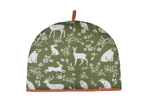 Ulster Weavers Forest Friends Theemuts Katoen Sage & Terracotta