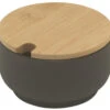 Stelton Theo Suikerpot ø 9,5 Cm Hoogte Aardewerk Bamboe Zwart -Koffie Thee Winkel 8378 83261 1