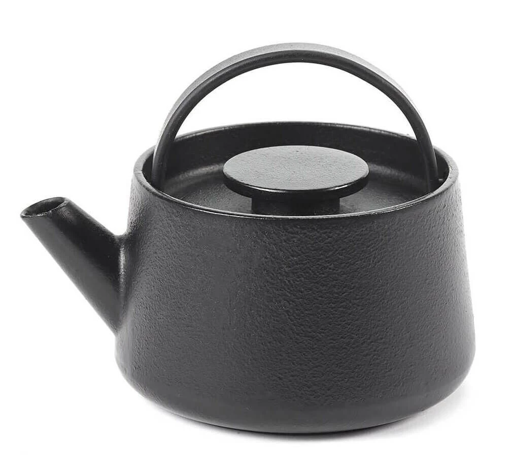 Serax INKU By Sergio Herman Theepot 600 Ml Gietijzer Zwart