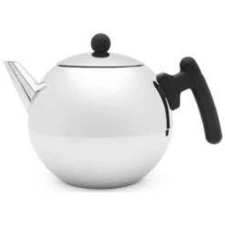 Bredemeijer Duet Bella Ronde Theepot 1,2 L Rvs/zwart