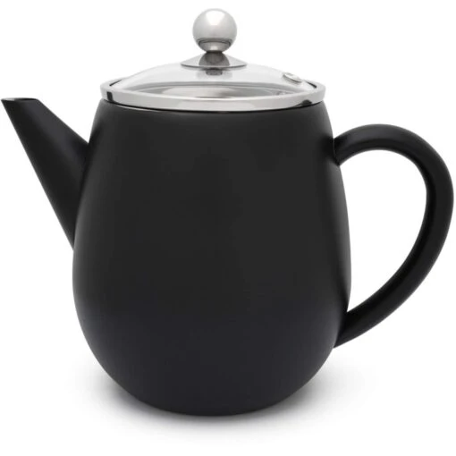 Bredemeijer Duet Eva Theepot 1,1 Liter Mat Zwart - Afbeelding 2