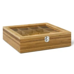 Bredemeijer Theedoos 12 Vakken Hout Naturel