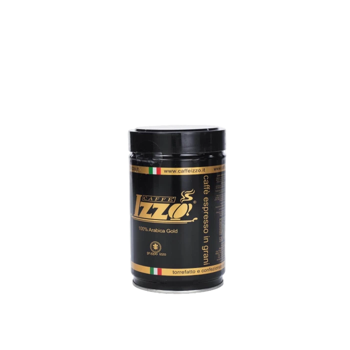 Caffè Izzo Gold Gemalen Koffie 250 G. Blik