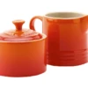 Le Creuset Suiker- En Melkset Aardewerk Vulcanique 2-delig -Koffie Thee Winkel creuset melkkan en suikerpot vulcanique 1