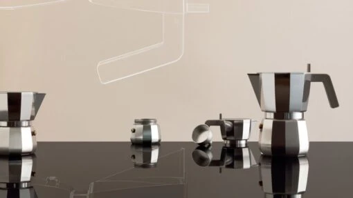 Alessi Moka David Chipperfield Mokapot 3 Kops Aluminium - Afbeelding 4