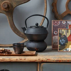 Bredemeijer Asia Jang Theepot 1,1 Liter Gietijzer Zwart -Koffie Thee Winkel g002z 1