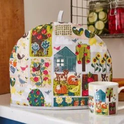 Ulster Weavers Home Grown Theemuts Katoen Grijs -Koffie Thee Winkel home grown tea cosy 1
