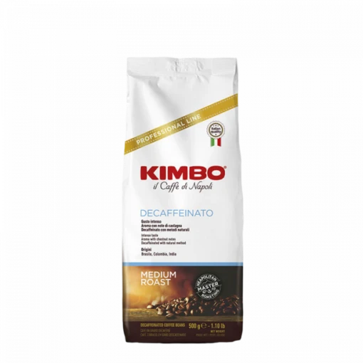 Kimbo Decaffeinato Koffiebonen 500 G.