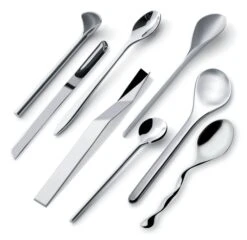 Alessi Il Caffé Koffielepel Rvs 8-delig