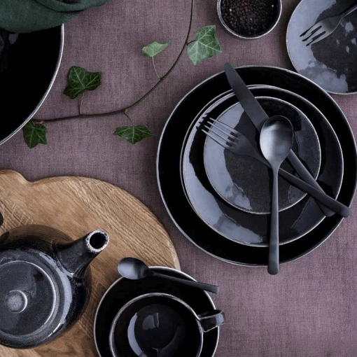 Broste Copenhagen Broste Nordic Coal Kop En Schotel 250 Ml Aardewerk - Afbeelding 2