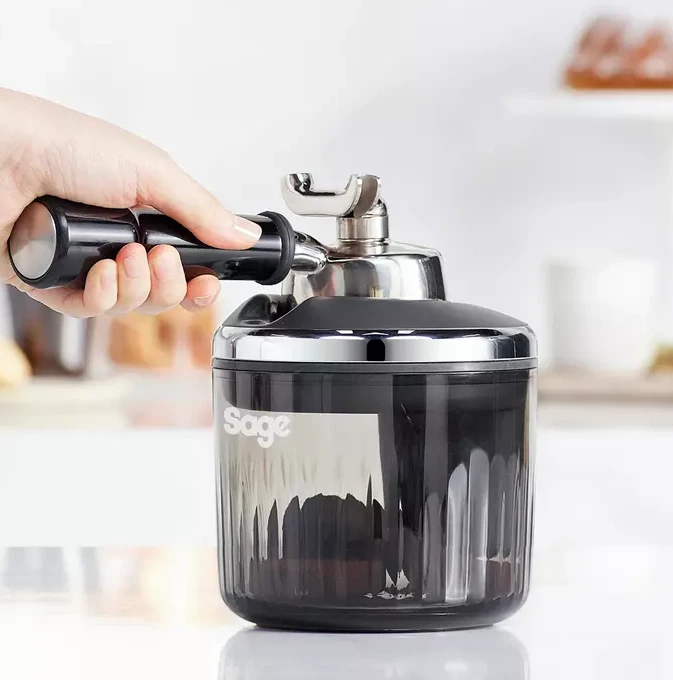 Sage The Puck Sucker Automatische Uitklopbak Kunststof Grijs - Afbeelding 2