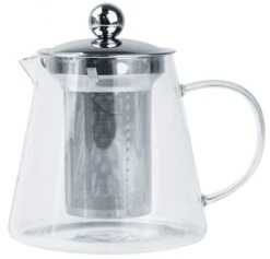 Cristel Oolong Theepot 1,2 Liter Rvs/glas